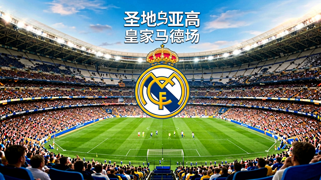 圣地亚哥·伯纳乌球场，皇家马德里主场，皇马中文官网首屏背景图